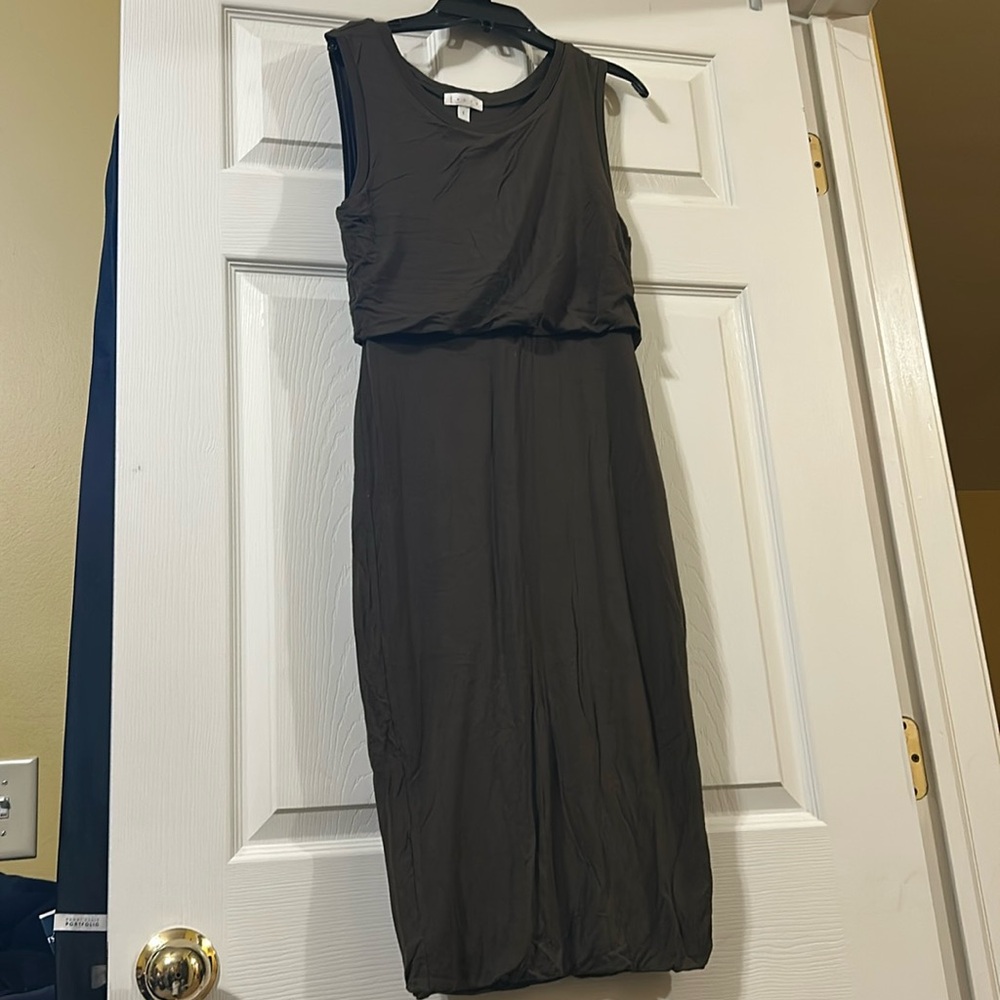 Women’s Leith olive color, summer dress